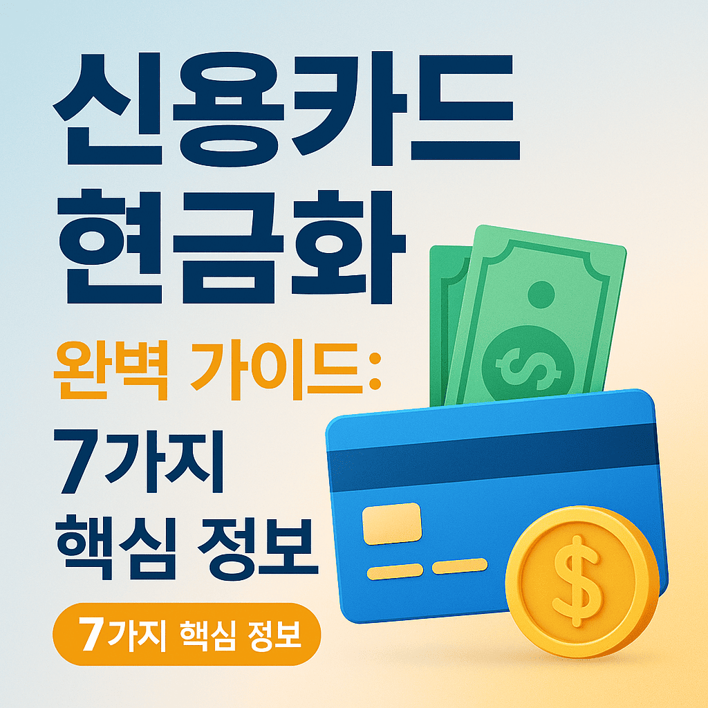 신용카드현금화, 알아두면 당신의 선택이 달라집니다